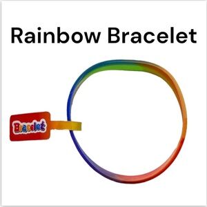 NWT Rainbow Pride Silicone Bracelet